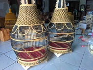 Sangkar Perkutut Rotan Kerucut Anyaman Egel Sangkar Perkutut Kerucut