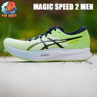 Asics - Magic speed 2 - รองเท้าวิ่ง รหัส 1011B443 300 สี มะนาวคาดดำ FF Blast+ ขายแต่ของเเท้เท่านั้น
