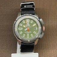 Orient RA-AC0N03E10B M-Force Automatic Green Analog Black Nylon Men Sport Watch
