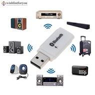 Wishlistforyou Bluetooth 5.0 Adapter USB For Computer PC Bluetooth Speaker Music Receiver USB Blueto