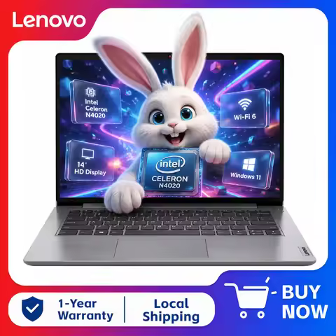 Lenovo IdeaPad 14" Business Laptop, Intel Celeron N4020, 4GB RAM, Up to 320GB Storage (64GB eMMC + 2