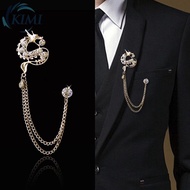 KIMI-Brooch Jewelry Lapel Pins Perfect Tassel Chain Animal Vintage Brand New
