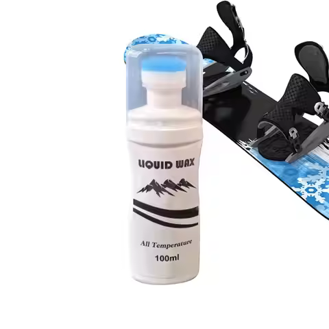 100ml Liquid Ski Wax with Applicator Long Lasting Glide & Protection for Skis & Snowboards, Easy Rub