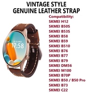 [Ready Stock] Vintage Genuine Leather Strap Band for SKMEI H12 B50S B53S B55S B58 B59 B510 B76 B77 B