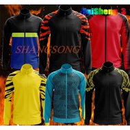 Ready Stock【Free Custom Name Number】Team Malaysia Jacket Unisex Stand Collar Full Zip Track Jacket S