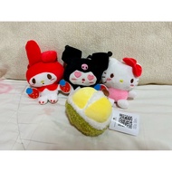 Doll Keychain ️ Sanrio 3 Friends And Durian Cubes (Small Claw Machine)