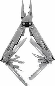 SOG PowerAccess Deluxe Multi-Tool- EDC Utility Tool, 21 Lightweight Specialty Tools, Stainless 5CR15