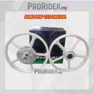 KAWASAKI AR80 SIAP CUSTOM HUB PNP EX5 DREAM EX5DREAM FULL CHOP  SPORT RIM WHEEL 140X140-18 SIAP DISC