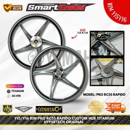 Y15/Y16 RIM PRO RC55 RAPIDO CUSTOM HUB TITANIUM/SILVER HYPERTECH ORIGINAL