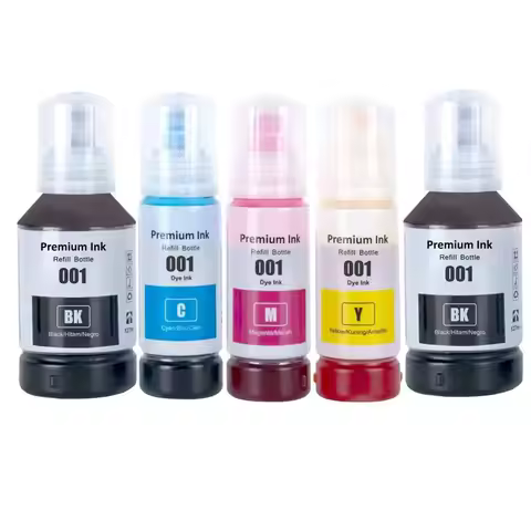 1Set 001 Premium Refill Ink for Epson 001 Ecotank L6191 L6260 L6270 L6290 L6291 L14150 Printer