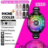 MEMO's latest CX10 magnetic phone cooling fan case, portable ABS radiator with electronic components