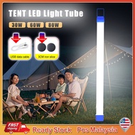 Camping Tent light LED Light Tube Portable USB Rechargeable Emergency Light Camping Lamp Outdoor Lighting 30w/60w/80w