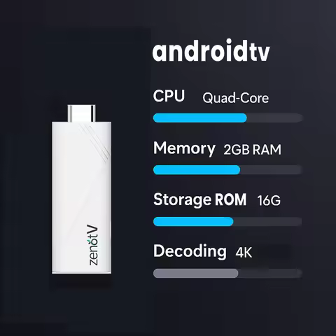 Android TV Stick Allwinner H313 Quad Core 4K Wifi 2.4G BT Voice Assistant Game Media Player Smart TV