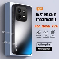 Luxury Frosted Dazzling Colorful Casing For Huawei nova Y74 Y73 4G Nova Y 74 73 NovaY74 NovaY73 Sili