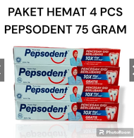 PAKET 3 Pcs Pepsodent Pasta Gigi Pencegah Gigi Berlubang 75gr - 225gr - pepsodent strong - ciptadent