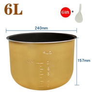 6L Electric pressure cooker liner inner bowls multicooker bowl Non-stick Rice Pot Cooker Parts for Midea