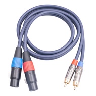 Dual XLR to RCA Cable, Dual XLR Female to Dual RCA Male Cable, 2 XLR Female to 2 RCA Male HiFi Audio