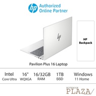 HP Pavilion Plus 16-ab1027TU/ 16-ab1025TU 16" WQXGA Laptop Silver ( CU5-125H/ CU7-155H, 16GB/32GB, 1