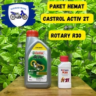 Paket Hemat Oli Samping Castrol & ROTARY R30 ORIGINAL