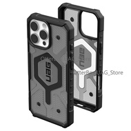 UAG for iPhone 16 Pro Max Case Pathfinder Transparent gray Magnetic Casing Rugged Shockproof Protect