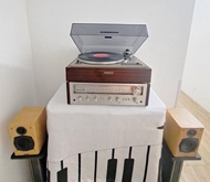 罕有70s 日本黄金時代音響收風格-收藏品：中古絕版黑膠音響全套[Vintage Pioneer 迷人橙燈錶頭擴音機＆vintage Pioneer es2000木紋箱體 黑膠唱盤&絕版TANNOY 