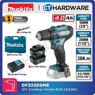 MAKITA DF333DSME | DF333DZ CORDLESS DRIVER DRILL 12V MAX | STEEL 10MM (3/8") | 1700RPM