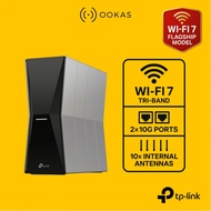 TP-Link Archer BE805 BE550 WiFi 7 BE19000 Tri-Band Wireless Mesh Router Dual 10G Ports, Easymesh, VP