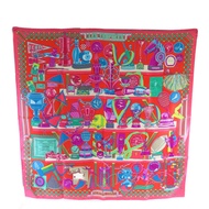 HERMES 【激減優惠】絲質90x90 Scarf絲巾粉紅/紅色/彩色