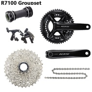 Shimano 105 Di2 R7100 R8150 Rim Brake Electric Groupset 2x12 Speed R7100 Crank R8150 Shifter R7150 F