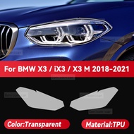 ZSELP สำหรับ BMW X3 IX3 X3M G45 G08 F97 2018-2024ไฟหน้ารถป้องกัน TPU โปร่งใสฝาครอบฟิล์มไฟหน้าเปลี่ยน