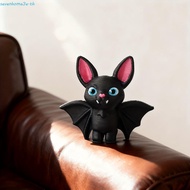 SEVENHOME3E 2 Piece 3D Printed Inverted Bat Statue, Cartoon Lightweight Hung Bat Sculpture, Adorable