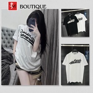 San Lau Ran Men's T-Shirt with Super Sharp Leather Embroidered Letters - Cool Cotton Men's and Women