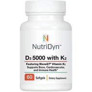 D3 5000 with K2 60 Softgels Nutri-Dyn