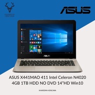 ASUS X441MAO 411 Intel Celeron N4020 4GB 1TB HDD NO DVD 14.0 HD Win10