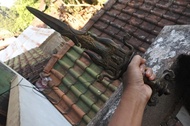 pusaka kadga naga kembar antik bahan perunggu PJ