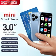 SOYES XS16 Mini 4G Smartphone Dual SIM 3.0inch 3GB RAM 64GB ROM Quad Core WIFI Bluetooth Android 10.0 Mobile phone