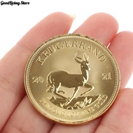 1PC 1974/1978/2021 South African Gold Krugerrand Coin 4cm Gold Coin Replica Cosplay Prop