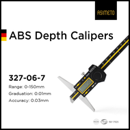 ASIMETO ABSOLUTE DIGITAL DEPTH CALIPER W/O HOOK THREE BUTTON 0-150MM/6"(327-06-7) 0-200MM/8"(327-08-