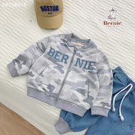 Boys' outing Set Jacket fishskin bomber with stylish jeans for 1 to 7 years old BERNIE 0923B015