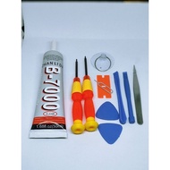 Complete PACKAGE OF HP SERVICE TOOLS 10 IN SCREWDRIVER 8IN SCREWDRIVER + T7000 GLUE 50ML + B7000 50M