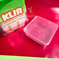 10pack = 250pcs Thinwall Square KLIR 2000ml Bening - Tempat Penyimpanan Makanan Thinwall Food Contai
