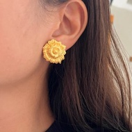 •Duchess• MONET金屬花朵雕刻耳環