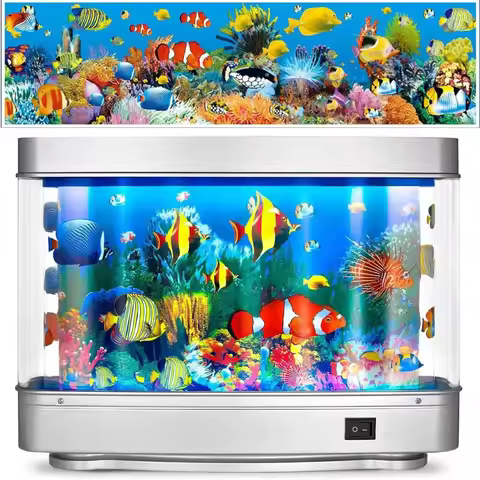 Ocean Aquarium Decorative Lamp Artificial Tropical Fish Tank Aquarium Lights Motion Lamp Night Light