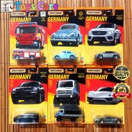 Matchbox Diecast Germany Series Vw Beetle Mercedes Benz Unimog Porsche 918 ScaniaP360 Original