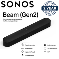 SONOS - Sonos Beam（第二代）無線智能Soundbar Dolby Atmos 黑色