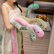 LUMINAR Snake Plush Toy, Sticking Tongue Colorful Boa Plush Doll, Kids Toy Coiled Long Stuffed Anima