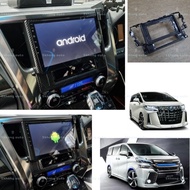 toyota Alphard vellfire agh30 2015-2022 carbon fiber audio android player casing accessories radio anh30 skhongauto