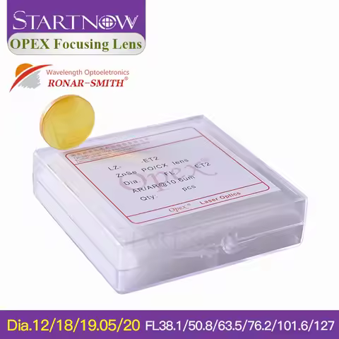 Wavelength Opex CO2 Laser Focus Lens D12 18 19.05mm 20 F76.2 50.8 63.5 For RONAR-SMITH ZnSe Lens Las