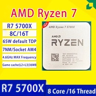 AMD New Ryzen 7 5700X R7 5700X 3.4 GHz Eight-Core 16-Thread CPU Processor 7NM Socket AM4 Desktop Gamer Processor Accessories gubeng