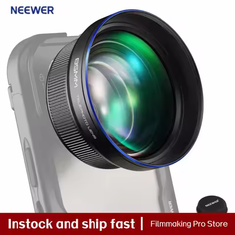 NEEWER HD Telephoto Phone Lens 85MM for 17mm Backplate 2.5X Magnification For SmallRig NEEWER iPhone
